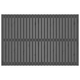 Berkfield Home Wall Headboard Grey 166x3x110 cm Solid Wood Pine - Size: 166 x 3 x 110 cm - thumbnail 4