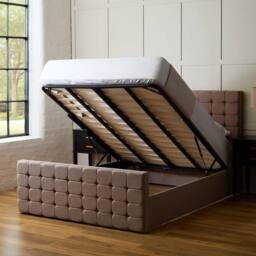 PARADISE BEDS LTD Classic Ottoman Double Bed Set in Taupe - thumbnail 4