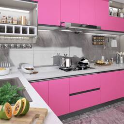Berkfield Home Self-adhesive Furniture Film High Gloss Pink 500x90 cm PVC - thumbnail 2