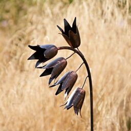 Paper High Metal Bluebell Garden Stake in Bronze - thumbnail 2