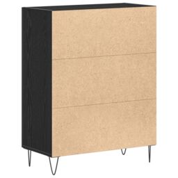 Berkfield Home Sideboard Black Oak 69, 5x34x90 cm Engineered Wood - Size: 5 x 34 x 90 cm - thumbnail 6