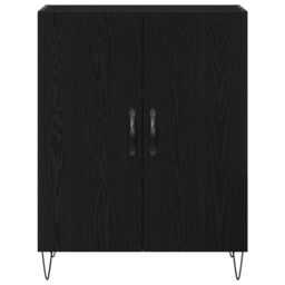 Berkfield Home Sideboard Black Oak 69, 5x34x90 cm Engineered Wood - Size: 5 x 34 x 90 cm - thumbnail 7