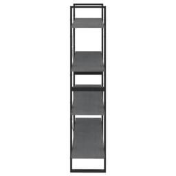 Berkfield Home 4-Tier Book Cabinet Grey 100x30x140 cm Solid Pine Wood - Size: 100 x 30 x 140 cm - thumbnail 6