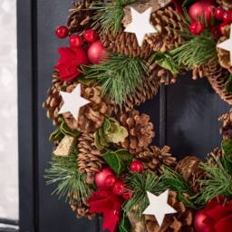 Dibor Traditional Starry Night Autumn Wreath Winter Spring Wreath 35cm - thumbnail 5