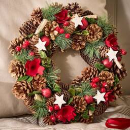 Dibor Traditional Starry Night Autumn Wreath Winter Spring Wreath 35cm