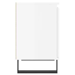 Berkfield Home Elegant Bedside Cabinets 2 pcs High Gloss White 40x30x50 cm Engin - Size: 40 x 30 x 50 cm - thumbnail 7