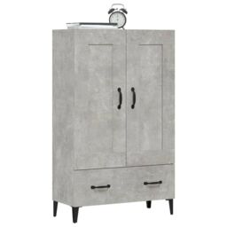 Berkfield Home Highboard Concrete Grey 70x31x115 cm Engineered Wood - Size: 70 x 31 x 115 cm - thumbnail 5