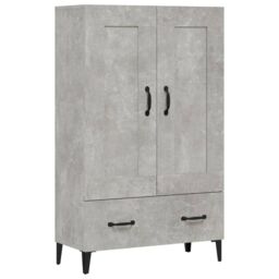 Berkfield Home Highboard Concrete Grey 70x31x115 cm Engineered Wood - Size: 70 x 31 x 115 cm - thumbnail 2