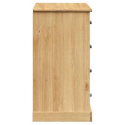 Berkfield Home Sideboard with Drawers VIGO 113x40x75 cm Solid Wood Pine in Brown - Size: 113 x 40 x 75 cm - thumbnail 6