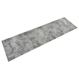 Berkfield Home Kitchen Rug Washable Beton 45x150 cm Velvet in Grey