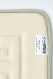 Homescapes Memory Foam Greek Key Bath Mat in Green - thumbnail 6