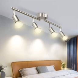 Nordara 4 Way Adjustable LED Ceiling Spotlight in Silver
