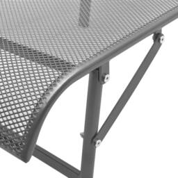 Berkfield Home Sun Lounger Steel Anthracite in Dark Grey - thumbnail 7