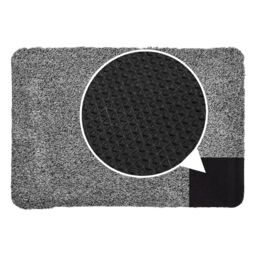 JVL Kensington Machine Washable Barrier Doormat 60x90cm Grey - Size: 60 cm x 90 cm - thumbnail 7