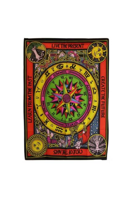 KDMD Cotton Wall Art 70x110cm - Circle of Life Zodiac & Symbols - Size: 70x110 cm - image 1