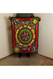 KDMD Cotton Wall Art 70x110cm - Circle of Life Zodiac & Symbols - Size: 70x110 cm - thumbnail 2