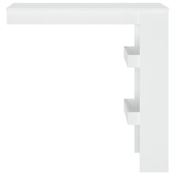 Berkfield Home Wall Bar Table White 102x45x103.5 cm Engineered Wood - thumbnail 3