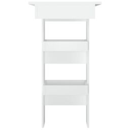 Berkfield Home Wall Bar Table White 102x45x103.5 cm Engineered Wood - thumbnail 4