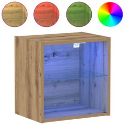 Berkfield Home Floating Shelf Artisan Oak 40x28, 5x40 cm Engineered Wood in Brown - thumbnail 4