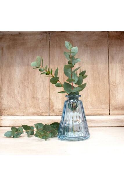 KDMD Blue Pyramid Glass Bottle Vase 10cm 10 Pack - image 1