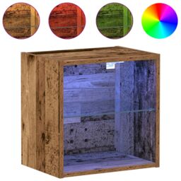 Berkfield Home Floating Shelf Old Wood 40x28, 5x40 cm Engineered Wood in Brown - thumbnail 4
