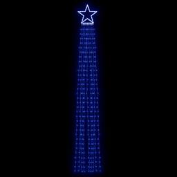 Berkfield Home Festive Christmas Tree light 320 LEDs Blue 375 cm