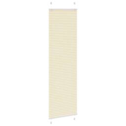 Berkfield Home Pleated Blind Cream 60x200 cm Fabric Width 59.4 cm Polyester - thumbnail 1