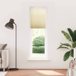 Berkfield Home Pleated Blind Cream 60x200 cm Fabric Width 59.4 cm Polyester - thumbnail 3