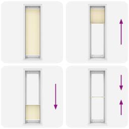 Berkfield Home Pleated Blind Cream 60x200 cm Fabric Width 59.4 cm Polyester - thumbnail 5