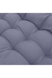 Garden Sanctuary 40x110cm Beach Lounge Seat Cushion Office Sofa Chair Cushion Rocking Chair Pad in Grey - Size: 40x110 cm - thumbnail 5