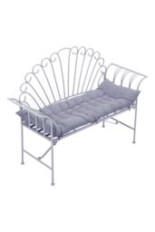 Garden Sanctuary 40x110cm Beach Lounge Seat Cushion Office Sofa Chair Cushion Rocking Chair Pad in Grey - Size: 40x110 cm - thumbnail 2