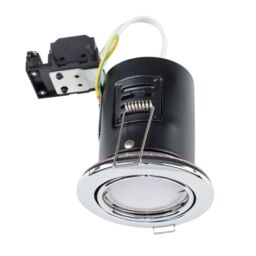 ValueLights Downlight Tiltable Fire Rated Ceiling Light Fitting 6 Pack in Silver - thumbnail 5