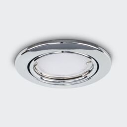 ValueLights Downlight Tiltable Fire Rated Ceiling Light Fitting 6 Pack in Silver - thumbnail 3