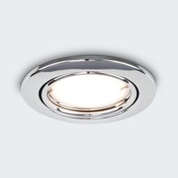 ValueLights Downlight Tiltable Fire Rated Ceiling Light Fitting 6 Pack in Silver - thumbnail 4