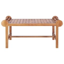 Berkfield Home Coffee Table 100x50x45 cm Solid Teak in Brown - Size: 100 x 50 x 45 cm - thumbnail 2