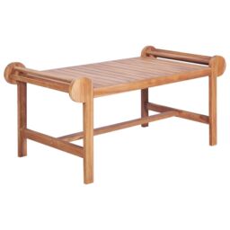 Berkfield Home Coffee Table 100x50x45 cm Solid Teak in Brown - Size: 100 x 50 x 45 cm