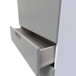 Ready Assembled 2 U Holborn 2 Door 2 Drawer Wardrobe (Ready Assembled) in Dark Grey - thumbnail 6
