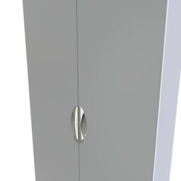 Ready Assembled 2 U Holborn 2 Door 2 Drawer Wardrobe (Ready Assembled) in Dark Grey - thumbnail 4