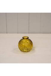 KDMD Glass Rustic Yellow Vase 8cm