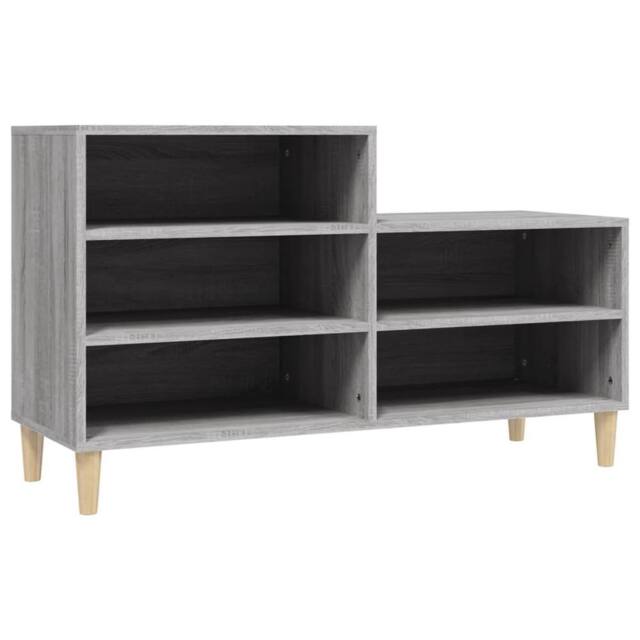 Berkfield Home Shoe Cabinet Grey Sonoma 102x36x60 cm Engineered Wood - Size: 102 x 36 x 60 cm - image 1