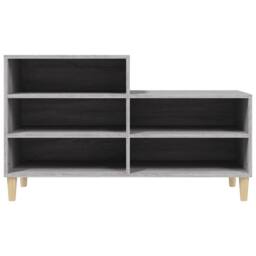 Berkfield Home Shoe Cabinet Grey Sonoma 102x36x60 cm Engineered Wood - Size: 102 x 36 x 60 cm - thumbnail 5