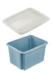 Keeeper Blue Turn Around Stacking Box 30 Litre With Lid - Set Of 2 - thumbnail 2
