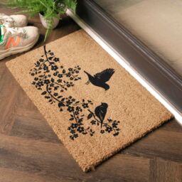 Artsy Mats Birds On A Tree Doormat (60 x 40cm) in Brown - Size: 40 cm x 60 cm - thumbnail 2