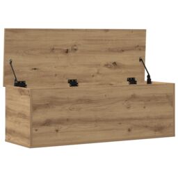 Berkfield Home Artisan Oak Storage Box 102x35x35 cm Made of Engineered Wood in Brown - Size: 102 x 35 x 35 cm - thumbnail 5