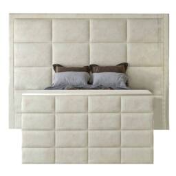 KDMD Copenhagen Upholstered Cream Television Bed Frame - Size: Single - thumbnail 4