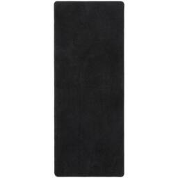 THE RUGS Modern Plain Rug Uni Colours Short Pile Polypropylene Area Rug in Black - Size: 80 cm x 150 cm - thumbnail 5