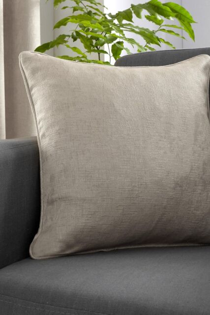 Fusion 'Strata' Luxe Velvet Filled Cushion in Natural - Size: 43 cm x 43 cm - image 1