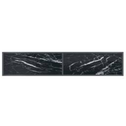 Berkfield Home Stylish Console Table Black 180x35x75.5 cm Tempered Glass - thumbnail 5