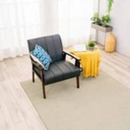 EONLION Armchair Stylish Living Room Accent Chair Wood Frame Armchair in Grey - thumbnail 3