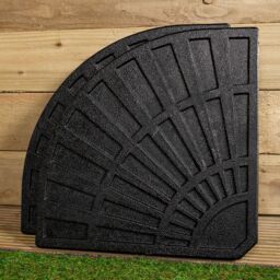 Samuel Alexander 2 Piece 14kg Black Hanging Banana Cantilever Garden Parasol Base Weights - thumbnail 6